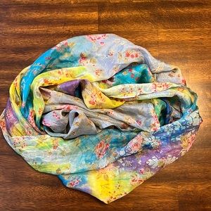 Multi-Colored Silk Scarf